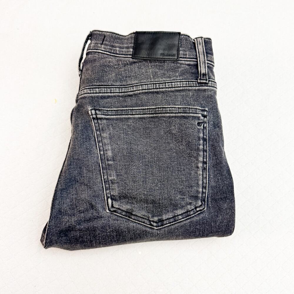 Madewell 10" High-Rise Skinny Black Charcoal Wash Denim Jeans SZ28